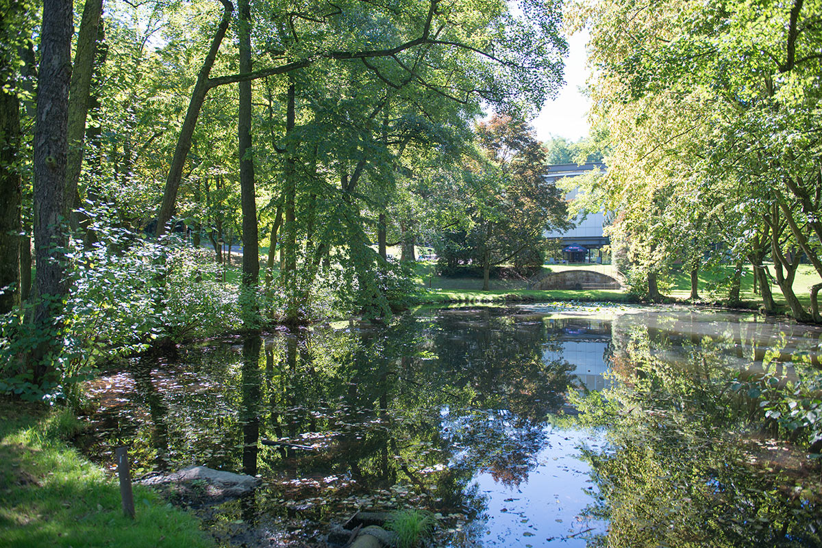 Vue du Parc devant le hall 1