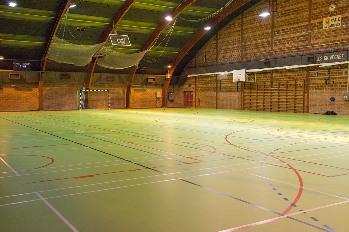 Le hall omnisports, vue globale