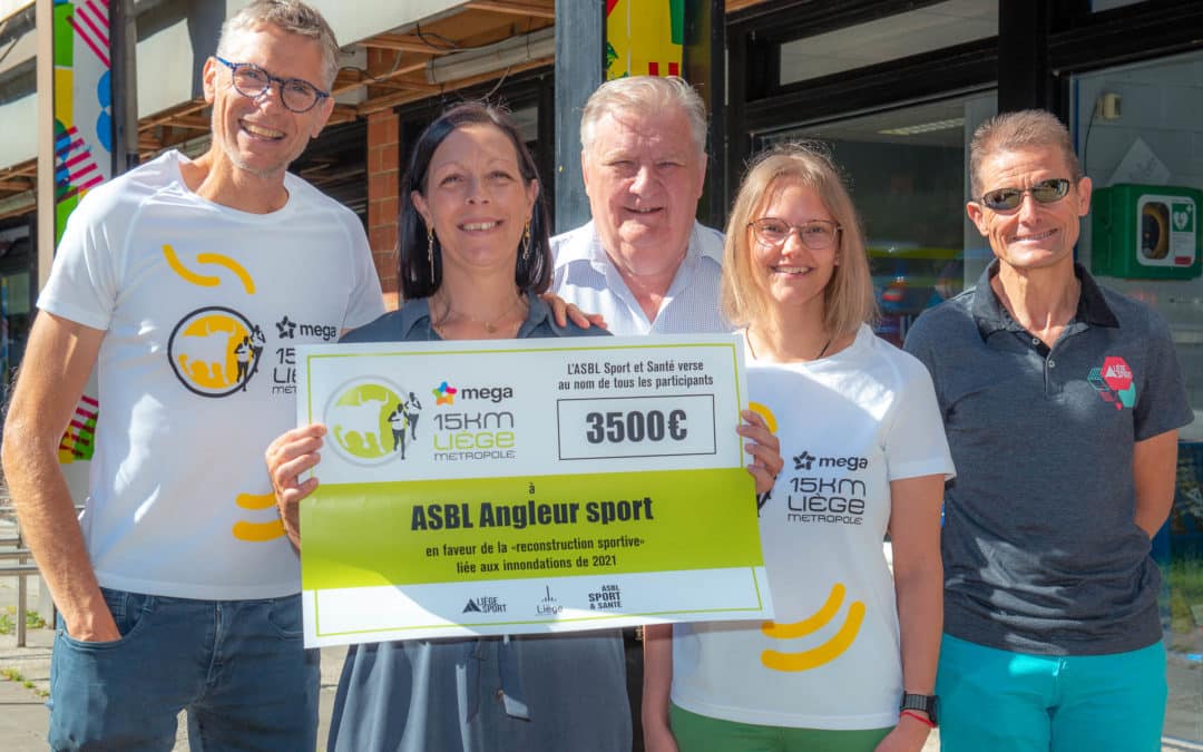 Chèque solidaire pour Angleur Sport